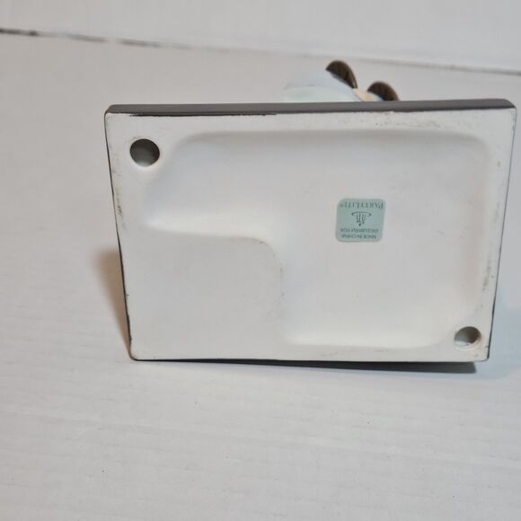 PartyLite Ceramic Nativity Joseph, Mary and Jesus Tea Light Candle -Teal Blue - Picture 5 of 9